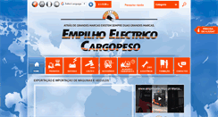 Desktop Screenshot of empilhoelectrico.pt